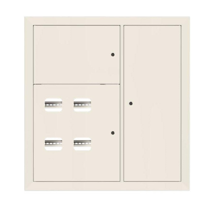 Щит этажный 4 кв. RAL9001 (1000х950х150) EKF Basic | код mb28-v-4-r9001 | EKF Щит этажный 4 кв. RAL9001 (1000х950х150) EKF Basic | код mb28-v-4-r9001 | EKF