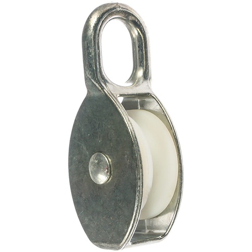 Блок одинарный 25мм нейлоновый шкив покрытие цинк | код Bloсk25neylon | Крепдил Блок одинарный 25мм нейлоновый шкив покрытие цинк | код Bloсk25neylon | Крепдил