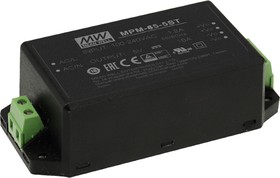 Источник питания AC-DC, 65Вт, вход 80…264В AC, 47…63Гц / 113…370В DC, выход 24В/2710мА, КПД 93%, ток утечки <100мкА/264В AC, изоляция 4000В AC, в корпусе 109х52х33.5мм, -30…+80С, клем. колодка | код MPM-65-24ST | MeanWell Источник питания AC-DC, 65Вт, вход 80…264В AC, 47…63Гц / 113…370В DC, выход 24В/2710мА, КПД 93%, ток утечки <100мкА/264В AC, изоляция 4000В AC, в корпусе 109х52х33.5мм, -30…+80С, клем. колодка | код MPM-65-24ST | MeanWell