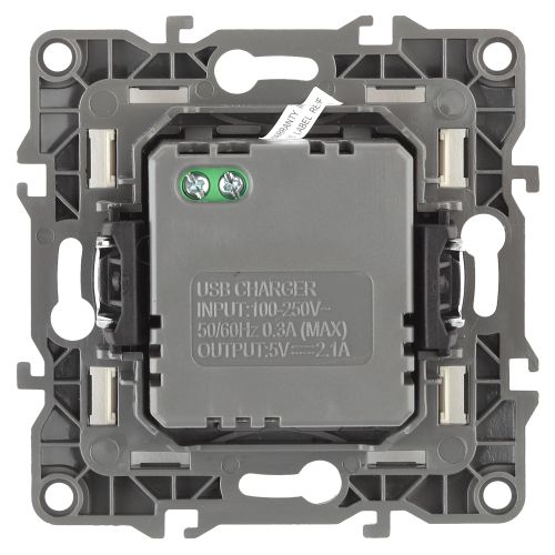 Устройство зарядное USB, 5В-2100мА, Эра12, антрацит, 12-4110-05 | код Б0027495 | ЭРА