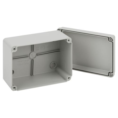 Коробка распаячнаяKORvp приборная подъездная открытой установки 150х110х85мм на винтах с гладкими стенками IP55 | код Б0058943 | ЭРА