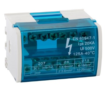 Шина N нулевая на DIN-рейку в корпусе 2х15групп (ANDELI) | код ADL16-272 | ANDELI Шина N нулевая на DIN-рейку в корпусе 2х15групп (ANDELI) | код ADL16-272 | ANDELI