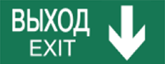 Пиктограмма ДСО-IP65 Выход - вниз | код 60475DEK | DEKraft