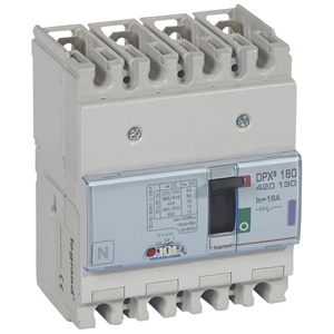 Автоматический выключатель DPX3 160 - термомагнитный расцепитель - 50 кА - 400 В~ - 4П - 16 А | код. 420130 | Legrand 