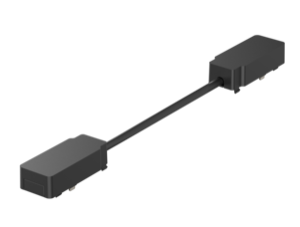 Коннектор питания для углового соединения шинопроводов магнитной системы Galakti 290x26x15мм черн. VARTON V4-R7-09.RG23.TRK-0005