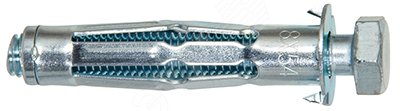 Дюбель с болтом металлический для монтажа в пустотелый материал HM 8х55 SS (HM-SS) | код 519783 | Fischer