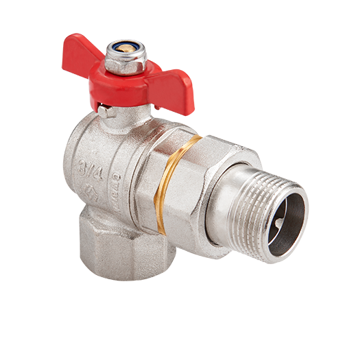 Кран шаровый угловой со сгоном 1/2' ВН ручка бабочка | код BV.522.04 | MVI Кран шаровый угловой со сгоном 1/2' ВН ручка бабочка | код BV.522.04 | MVI