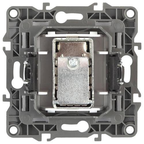 Розетка TV проходная, Эра12, белый, 12-3102-01 | код Б0027431 | ЭРА