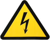 Знаки электробезопасности наклейка Молния25?25?25мм HLT | код 081-26-15 | HLT