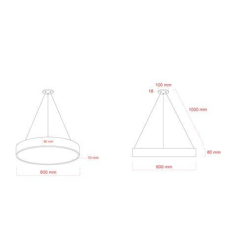 Светильник LED Geometria Ring SPO-131-B-40K-045 45Вт 4000К 4000Лм IP40 600х80 черный подвесной драйвер внутри | код Б0058899 | ЭРА фото 3 Светильник LED Geometria Ring SPO-131-B-40K-045 45Вт 4000К 4000Лм IP40 600х80 черный подвесной драйвер внутри | код Б0058899 | ЭРА фото 3