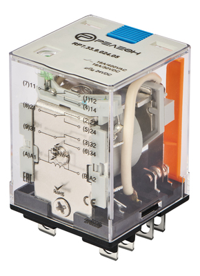 RP7.33.9.024.05 Силовое реле 3 перекидных контакта 16А (= 24В DC) блокируемая кнопка проверки + светодиод | код RP733902405 | РЕЛЕОН RP7.33.9.024.05 Силовое реле 3 перекидных контакта 16А (= 24В DC) блокируемая кнопка проверки + светодиод | код RP733902405 | РЕЛЕОН