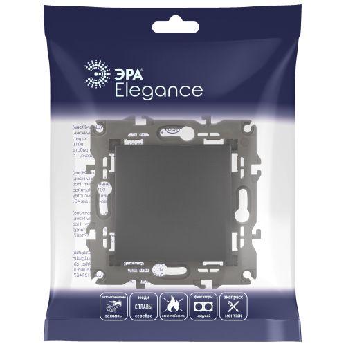 Переключатель, 10АХ-250В, Эра Elegance, антрацит,14-1103-05 | код Б0034227 | ЭРА