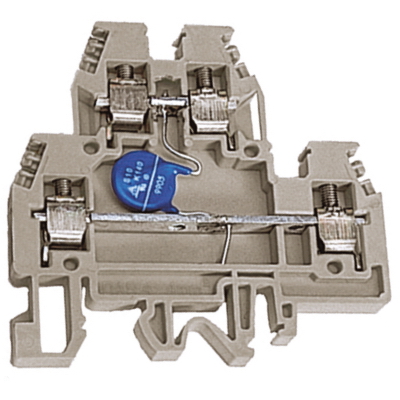 DAS.4/V120GR, 2х уровневый проходной зажим серый 4 кв.мм с варистором между уровнями 120 В | код ZDSV120GR | DKC DAS.4/V120GR, 2х уровневый проходной зажим серый 4 кв.мм с варистором между уровнями 120 В | код ZDSV120GR | DKC