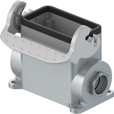 Закрытое основание разъема REVOS, Size 6H, с уплотнителем, с защелкой, без защитной крышки, 2 кабельных ввода IP54 M25x1,5, материал корпуса: алюминиевый сплав | код 73.330.0635.0 | Wieland Закрытое основание разъема REVOS, Size 6H, с уплотнителем, с защелкой, без защитной крышки, 2 кабельных ввода IP54 M25x1,5, материал корпуса: алюминиевый сплав | код 73.330.0635.0 | Wieland