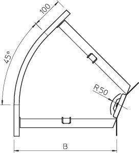 Секция угловая 45град. 110x300 горячий цинк | код 7068328 | OBO Bettermann фото 2 Секция угловая 45град. 110x300 горячий цинк | код 7068328 | OBO Bettermann фото 2