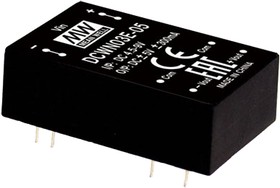 Источник питания DC-DC, 3 Вт, вход 4.5…9В, выход ±12В/±125мА, изоляция 3000В DC, DIP24 33.8х20.3х10.2мм, -40...+90С | код DCWN03E-12 | MeanWell Источник питания DC-DC, 3 Вт, вход 4.5…9В, выход ±12В/±125мА, изоляция 3000В DC, DIP24 33.8х20.3х10.2мм, -40...+90С | код DCWN03E-12 | MeanWell