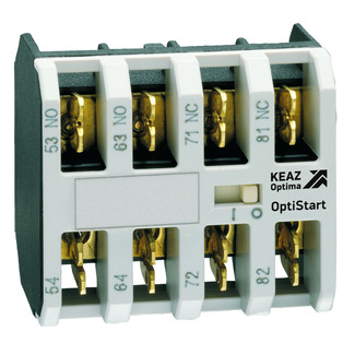 Блок контактный OptiStart K-MX-F1022 фронтальный 2НО+2НЗ, клеммы фастон, для мини-контакторов M | код 335875 | КЭАЗ Блок контактный OptiStart K-MX-F1022 фронтальный 2НО+2НЗ, клеммы фастон, для мини-контакторов M | код 335875 | КЭАЗ