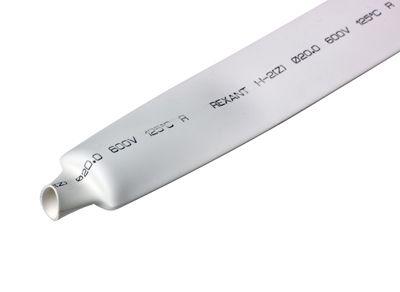 Трубка термоусадочная 20.0/10.0 1м бел. Rexant 22-0001