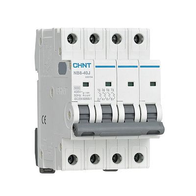 Авт. выкл. NB8-40J 4P 20А 4,5кА х-ка D (R) | код 320767 | CHINT Авт. выкл. NB8-40J 4P 20А 4,5кА х-ка D (R) | код 320767 | CHINT