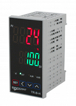 Температурный контроллер, 2 дисплея, 4 разряда, 48х96х62 мм, 2 аварийных выхода, 110-220VAC, выход: реле + твердотельное реле | код TR-B-H | INNOCONT Температурный контроллер, 2 дисплея, 4 разряда, 48х96х62 мм, 2 аварийных выхода, 110-220VAC, выход: реле + твердотельное реле | код TR-B-H | INNOCONT