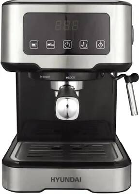 Кофеварка рожковая Hyundai HEM-4313 1100Вт черный/серебристый | код 1905085 | HYUNDAI Кофеварка рожковая Hyundai HEM-4313 1100Вт черный/серебристый | код 1905085 | HYUNDAI