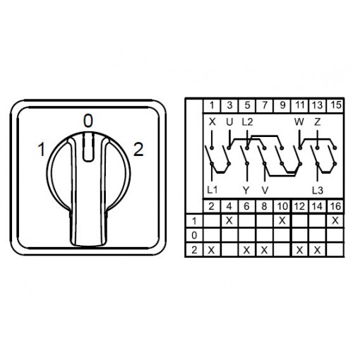 800 235, CS040019M, Переключатели управления трёхфазным двухобмоточным двигателем (1-0-2), 3 FAZ 40 A 60градус. | код 0.0.0.8.00235 | KLEMSAN 800 235, CS040019M, Переключатели управления трёхфазным двухобмоточным двигателем (1-0-2), 3 FAZ 40 A 60градус. | код 0.0.0.8.00235 | KLEMSAN