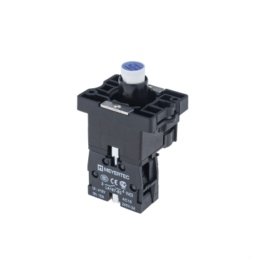 Основание с модулем подсветки, 1NO блок-контакт, синий, 220V AC/DC, пласт. MTB2-EW636 | код 43333 | MEYERTEC Основание с модулем подсветки, 1NO блок-контакт, синий, 220V AC/DC, пласт. MTB2-EW636 | код 43333 | MEYERTEC