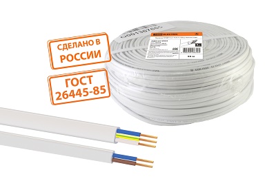 Провод ПГВВП 3х2.5 ГОСТ (бухта 20м) белый | код SQ0127-0407 | РЭМЗ ТМ Провод ПГВВП 3х2.5 ГОСТ (бухта 20м) белый | код SQ0127-0407 | РЭМЗ ТМ