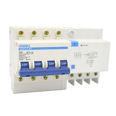 Диф. автомат DZ47LE-63 4P 16A 30mA тип AC х-ка С 6kA (ANDELI) | код ADL02-010 | ANDELI Диф. автомат DZ47LE-63 4P 16A 30mA тип AC х-ка С 6kA (ANDELI) | код ADL02-010 | ANDELI