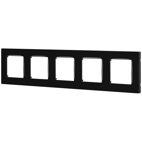 Рамка для розеток и выключателей Серия 12 12-5205-06 на 5 постов, Классик, чёрный | код Б0067756 | ЭРА фото 3 Рамка для розеток и выключателей Серия 12 12-5205-06 на 5 постов, Классик, чёрный | код Б0067756 | ЭРА фото 3