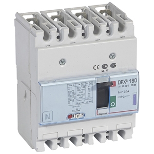 Автоматический выключатель DPX3 160 - термомагнитный расцепитель - 50 кА - 400 В~ - 4П - 120 А | код. 420136 | Legrand 