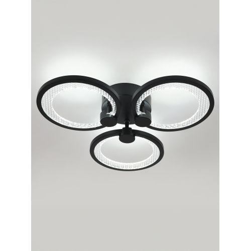 Светильник светодиодный Odry CLL-1-46-RC BK 46Вт 3000К-6000К 405х375х100 с пультом ДУ черн. Эра Б0069750 фото 2 Светильник светодиодный Odry CLL-1-46-RC BK 46Вт 3000К-6000К 405х375х100 с пультом ДУ черн. Эра Б0069750 фото 2