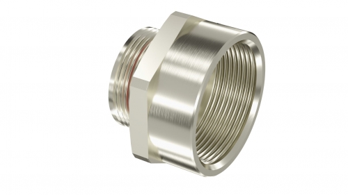 Взрывозащищенный Ex d e переходник. Тип В. наруж.резьб М20х1,5 - внутр.резьб M32х1,5. Никелированная латунь. IP66/67/68 | код EXDR-M20M32SB | DKC Взрывозащищенный Ex d e переходник. Тип В. наруж.резьб М20х1,5 - внутр.резьб M32х1,5. Никелированная латунь. IP66/67/68 | код EXDR-M20M32SB | DKC