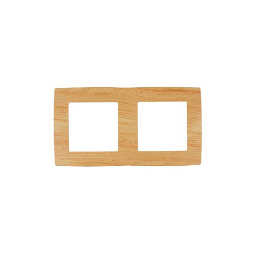 Рамка на 2 поста, Эра12, сосна, 12-5002-11 | код Б0019147 | ЭРА