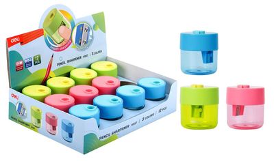 Точилка для карандашей ручная Deli EH557 1 отверстие пластик ассорти | код 1901112 | DELI Точилка для карандашей ручная Deli EH557 1 отверстие пластик ассорти | код 1901112 | DELI