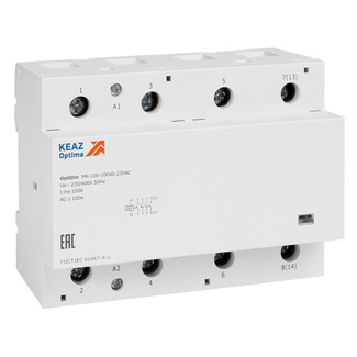 Контактор модульный OptiDin MK-100-8031-24AC | код 321262 | КЭАЗ Контактор модульный OptiDin MK-100-8031-24AC | код 321262 | КЭАЗ