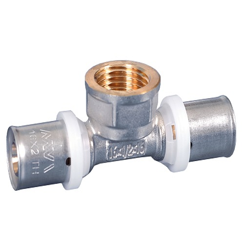 Тройник пресс 16 х 1/2' ВР | код PF.542.040404 | MVI Тройник пресс 16 х 1/2' ВР | код PF.542.040404 | MVI