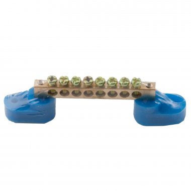 Шина N нулевая 6х9мм на двух угл. изоляторах 6 групп (ANDELI) | код ADL16-308 | ANDELI Шина N нулевая 6х9мм на двух угл. изоляторах 6 групп (ANDELI) | код ADL16-308 | ANDELI