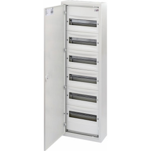 Щит металлический WRP12-6 (6х12 мод., 72мод., пластик. фальш-панель, IP30, наружн. исп.) | код 001101380 | ETI Щит металлический WRP12-6 (6х12 мод., 72мод., пластик. фальш-панель, IP30, наружн. исп.) | код 001101380 | ETI