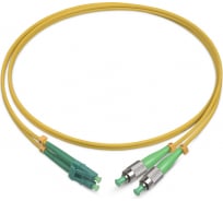 Патч-корд оптический LANMASTER, LSZH, дуплексный, LC/APC-FC/APC, SM OS2, 2.0 м | код LAN-2LC-2FC/SA-2.0 | LANMASTER