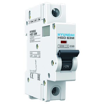 Автоматический выключатель HGD63-M 1PMCS0000C 00004 1 полюс, 4А, ток к.з. 6kA, хар-ка C (STANDARD) | код 13.04.000861 | HYUNDAI Автоматический выключатель HGD63-M 1PMCS0000C 00004 1 полюс, 4А, ток к.з. 6kA, хар-ка C (STANDARD) | код 13.04.000861 | HYUNDAI