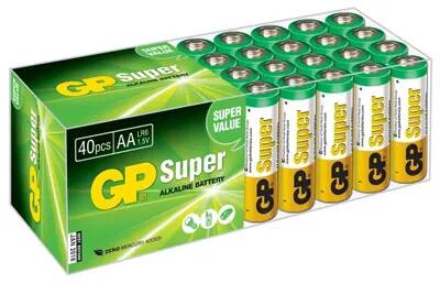 Батарея GP Super Alkaline 15A LR6 AA (40шт) | код 415119 | GP Батарея GP Super Alkaline 15A LR6 AA (40шт) | код 415119 | GP
