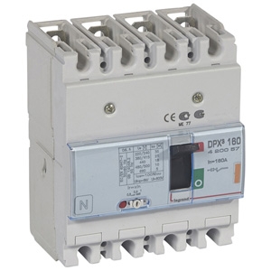 Автоматический выключатель DPX3 160 - термомагнитный расцепитель - 25 кА - 400 В~ - 4П - 160 А | код. 420057 | Legrand 