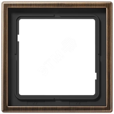 Рамка 1-я для горизонтальной/вертикальной установки Серия- LS990 Материал- металл Цвет- античная латунь | код ME2981AT | JUNG