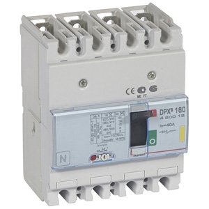 Автоматический выключатель DPX3 160 - термомагнитный расцепитель - 16 кА - 400 В~ - 4П - 40 А | код. 420012 | Legrand 