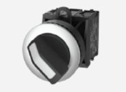 TS2020-1CF60 Модуль переключателя TS2, короткий, 3-позиц., без самовозврата,с метал.кольцом, черн., шт | код TS2020-1CF60 | SUPU