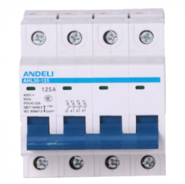 выключатель нагрузки AHL30-125 4P 63A(ANDELI) | код ADL04-018 | ANDELI выключатель нагрузки AHL30-125 4P 63A(ANDELI) | код ADL04-018 | ANDELI