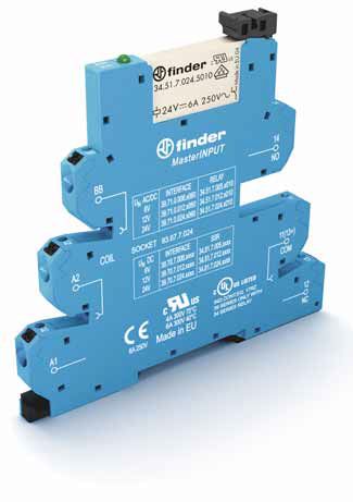 Интерфейсный модуль (сборка 34.51.7.005.5010 + 93.67.7.024), электромеханические реле, серия MasterINPUT, 1CO 6A, контакты AgNi+Au, питание 6В AC/DC, категория защиты IP20, безвинтовые клеммы Push-in | код 397100065060 | FINDER Интерфейсный модуль (сборка 34.51.7.005.5010 + 93.67.7.024), электромеханические реле, серия MasterINPUT, 1CO 6A, контакты AgNi+Au, питание 6В AC/DC, категория защиты IP20, безвинтовые клеммы Push-in | код 397100065060 | FINDER