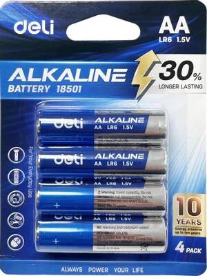 Батарея Deli E18501 AA (4шт) блистер | код 1476015 | DELI Батарея Deli E18501 AA (4шт) блистер | код 1476015 | DELI