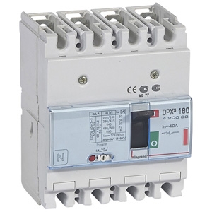Автоматический выключатель DPX3 160 - термомагнитный расцепитель - 36 кА - 400 В~ - 4П - 40 А | код. 420092 | Legrand 
